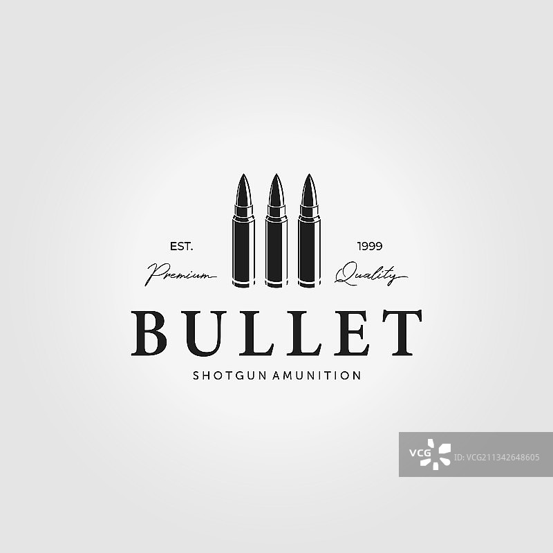 弹药标志复古设计图片素材