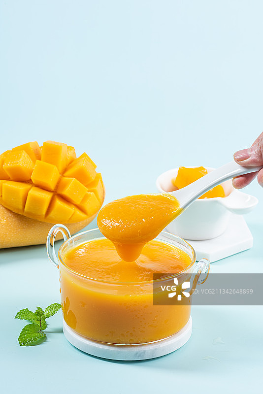 新鲜芒果原浆图片素材