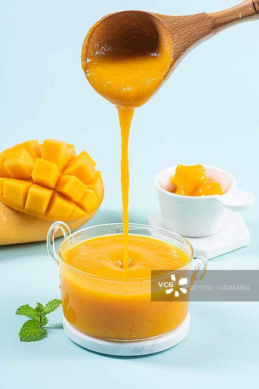 新鲜芒果原浆图片素材