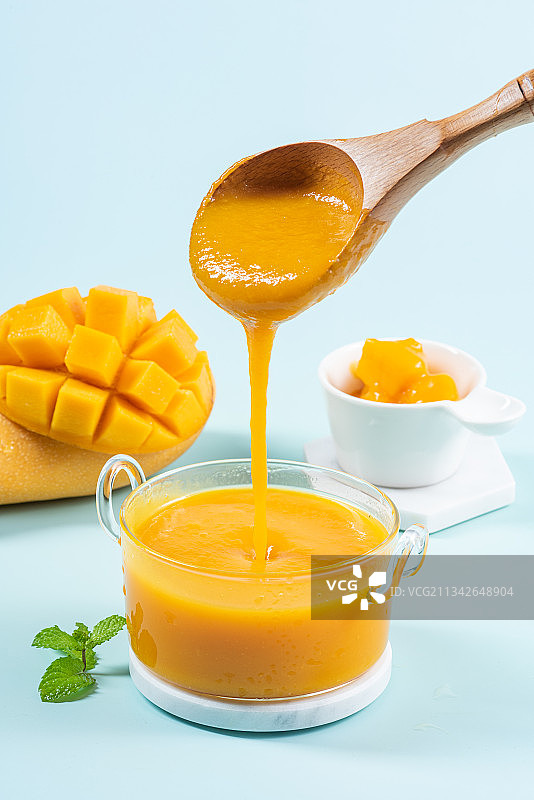 新鲜芒果原浆图片素材