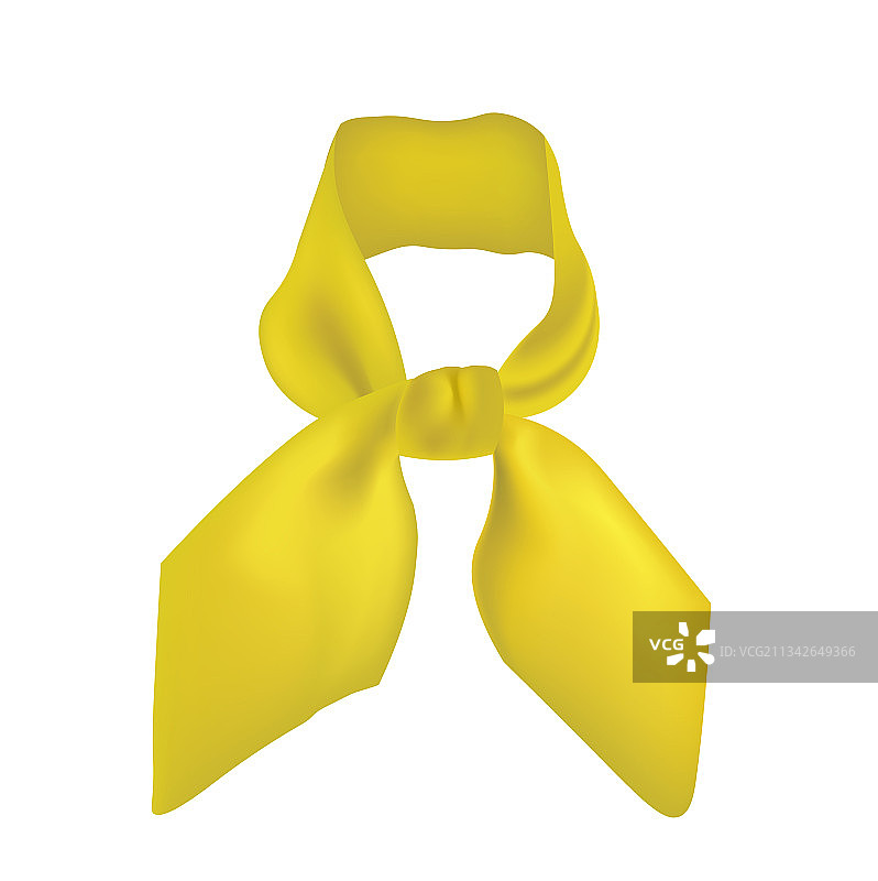黄色围巾图片素材