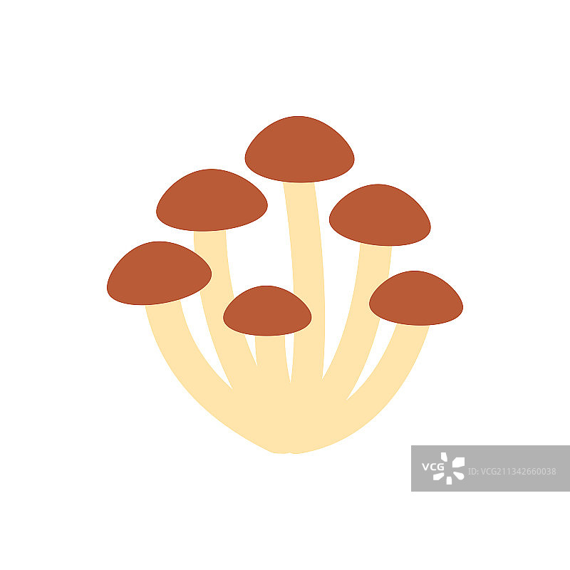 蜜环菌蜂蜜彩色图标图片素材