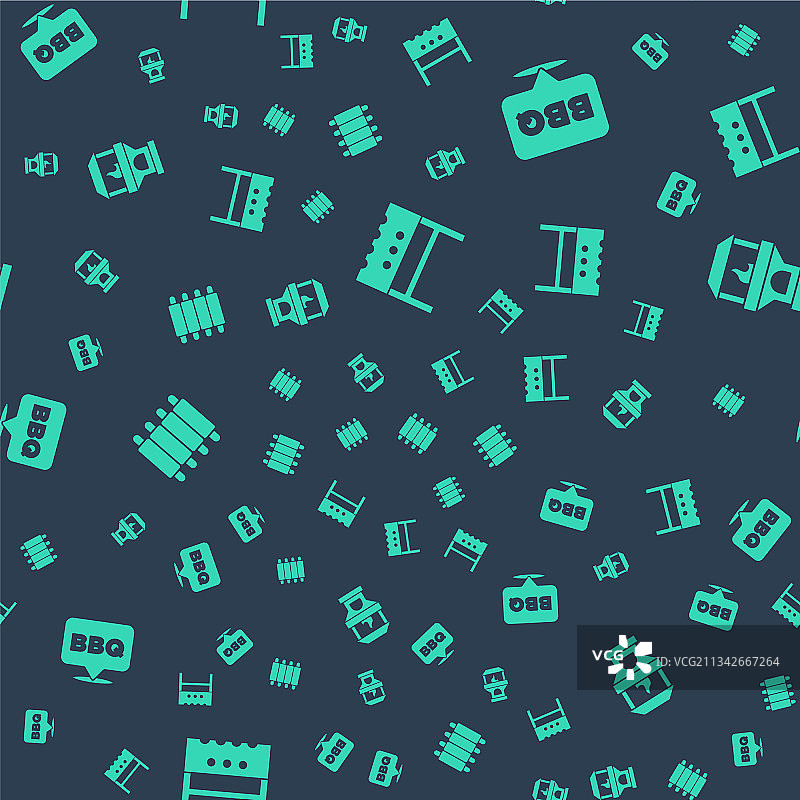 烧烤烤架烤猪肉排骨组合图片素材