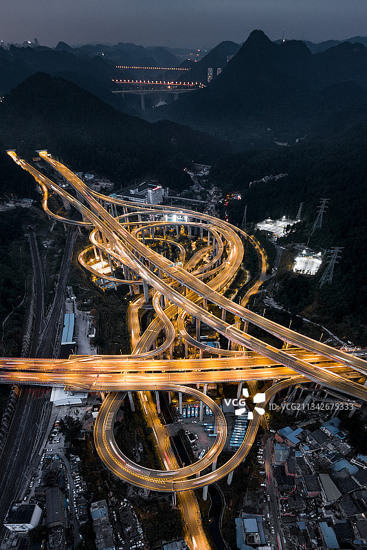 黔春立交 城市音符图片素材