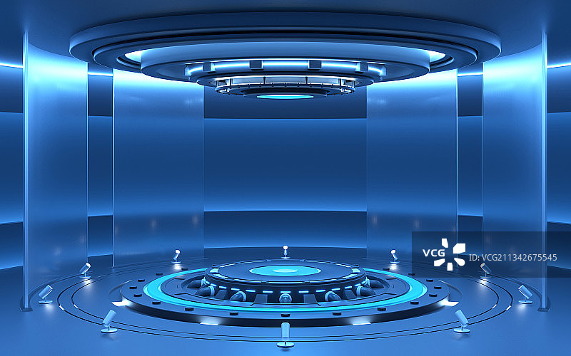 3D科技展台创意图图片素材