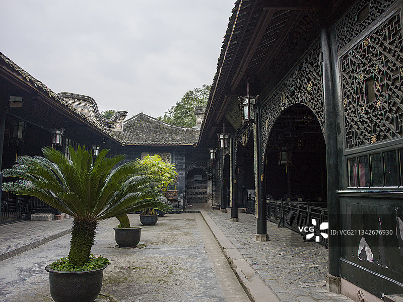 中国四川省成都市大邑县安仁镇刘图片素材