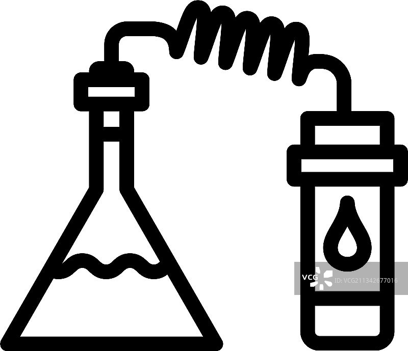 化学反应烧瓶图标图片素材