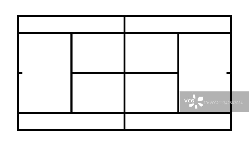网球场示意图图片素材