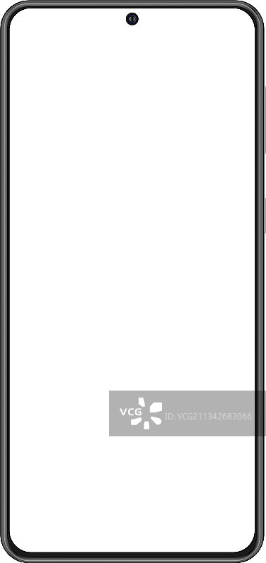 带空白屏幕的现代黑色智能手机模型图片素材
