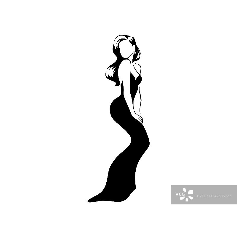 美丽年轻女性肖像图片素材