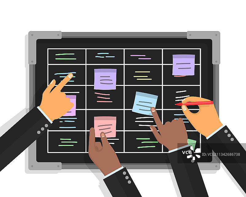 敏捷项目团队协作图片素材