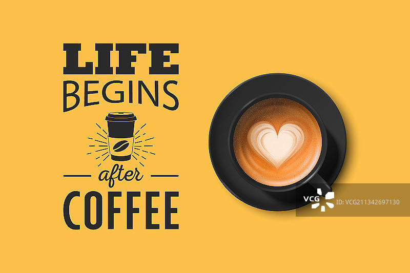 3D黑色陶瓷马克杯图片素材