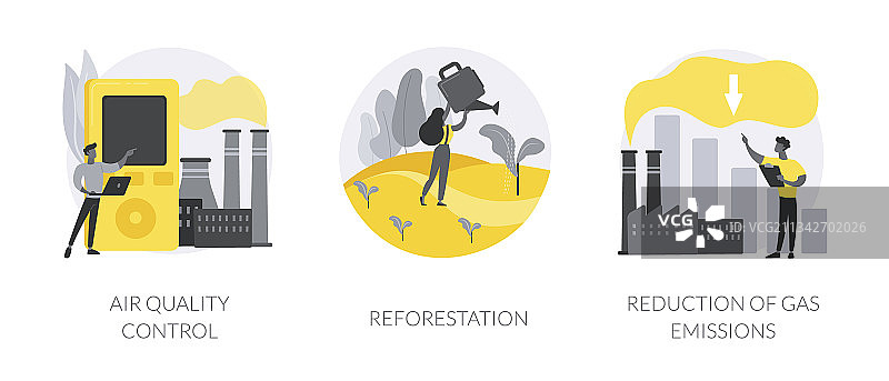 控制全球变暖抽象概念图片素材