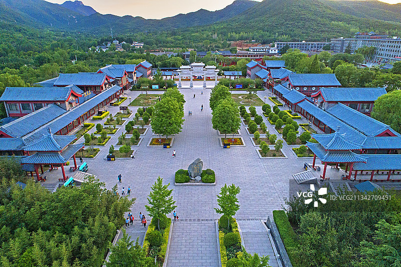 “天下第一名刹”、“世界文化遗产”河南郑州市登封市少林寺图片素材