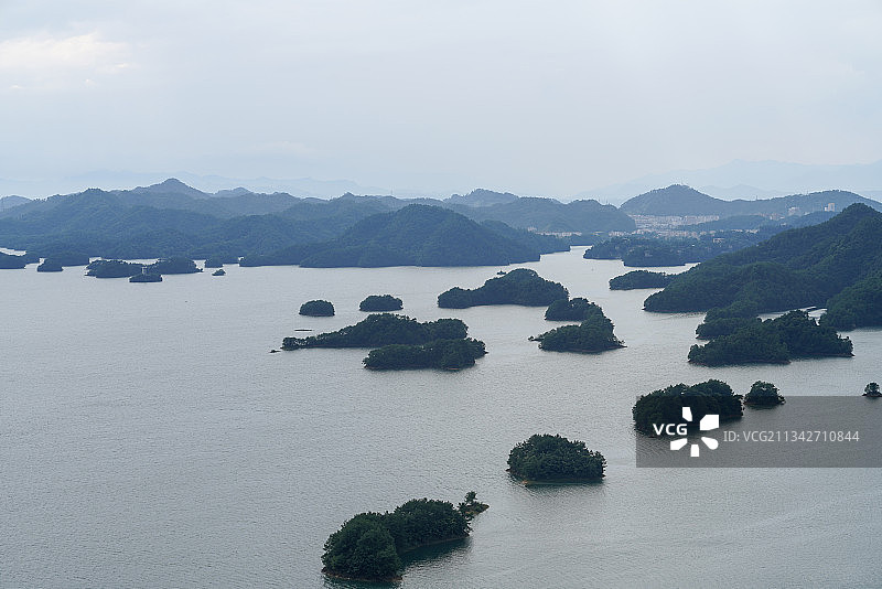 浙江省 杭州市 淳安县 千岛湖 黄山尖图片素材