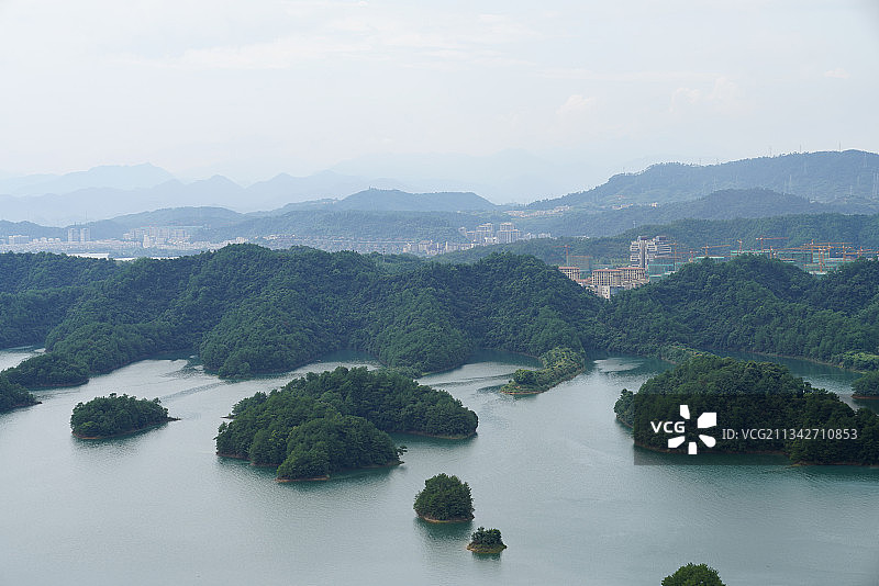 浙江省 杭州市 淳安县 千岛湖 黄山尖图片素材