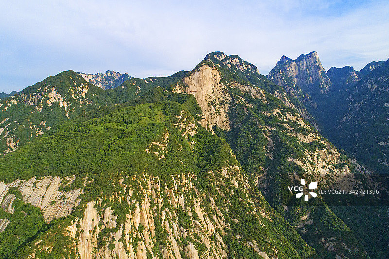 “奇险天下第一山”陕西“西岳”华山图片素材