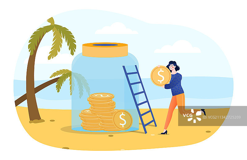 避税天堂的资金积累图片素材