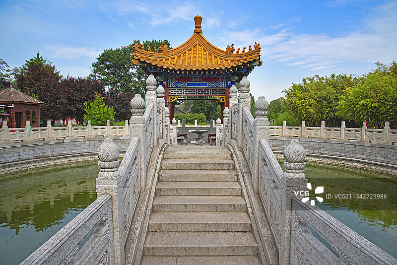 “五岳第一庙”、“陕西小故宫”陕西渭南淮阴市华山西岳庙图片素材