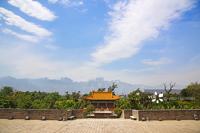 “五岳第一庙”、“陕西小故宫”陕西渭南淮阴市华山西岳庙图片素材