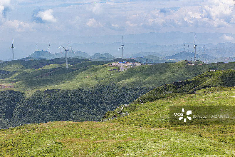中国贵州屋脊毕节市赫章县阿西里西韭菜坪风景区风光图片素材