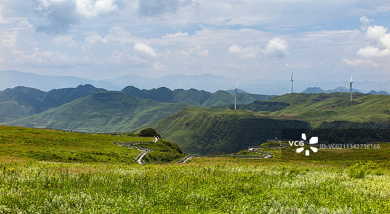 中国贵州屋脊毕节市赫章县阿西里西韭菜坪风景区风光图片素材