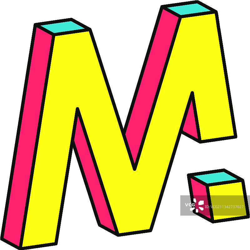 大写字母M图片素材