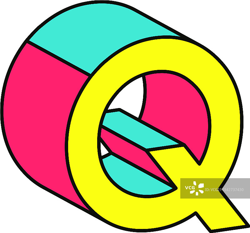 大写字母Q图片素材