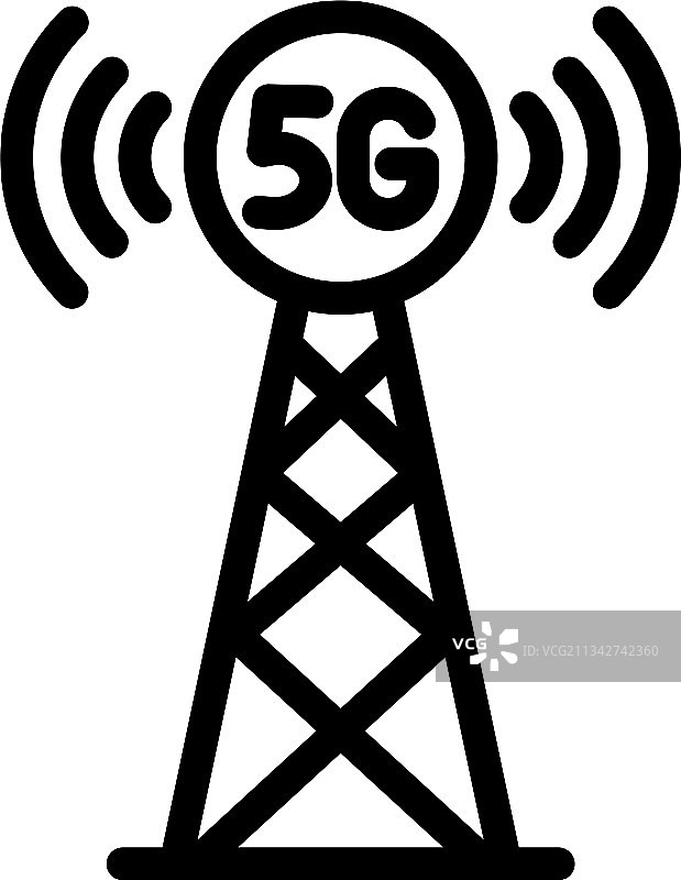 5G线性图标图片素材