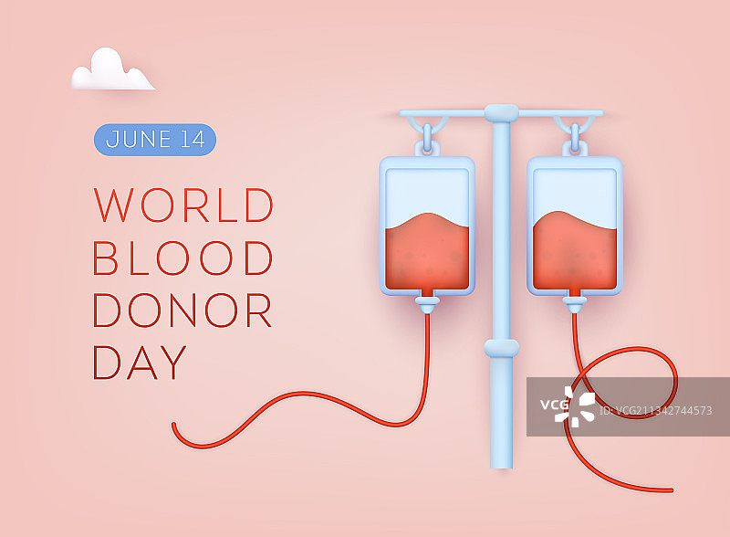 世界献血日3D网页图片素材