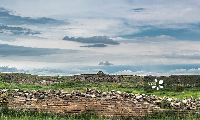 中国内蒙古锡林郭勒元上都遗址图片素材
