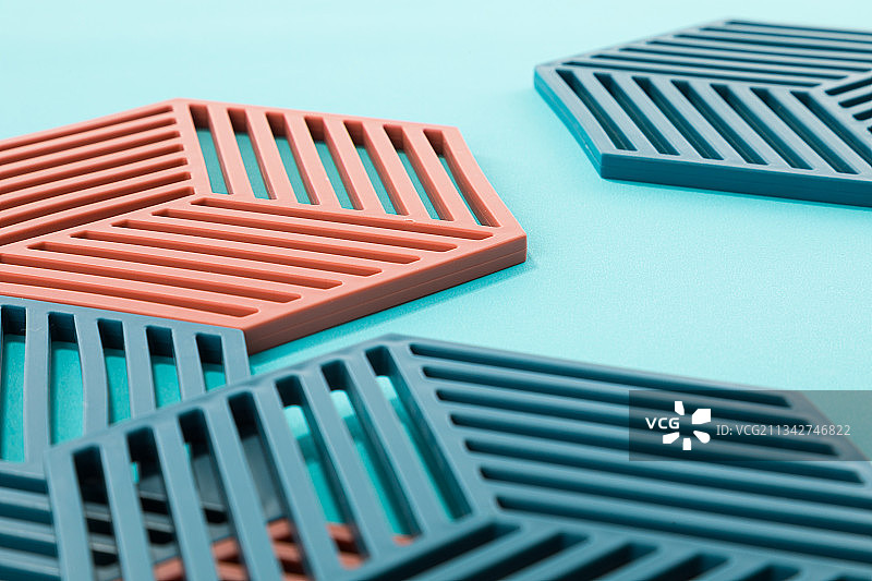 彩色硅胶隔热垫图片素材