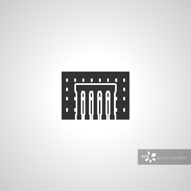 大学教学楼独立图标图片素材