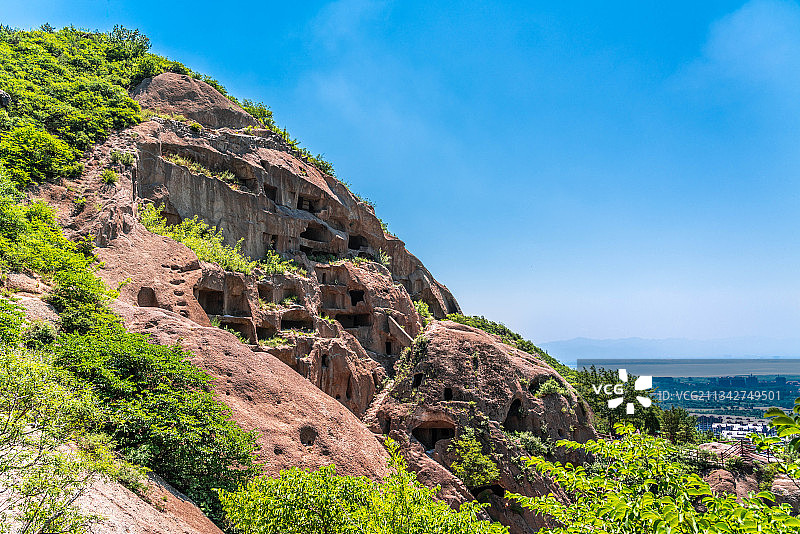中国北京古崖居建筑遗址公园图片素材