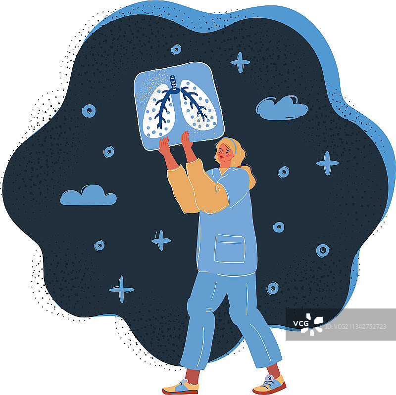 正在看东西的女医生图片素材