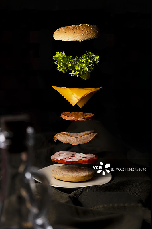 桌上食物的特写镜头图片素材