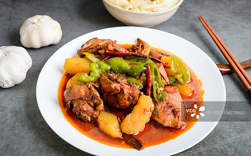 新疆大盘鸡图片素材