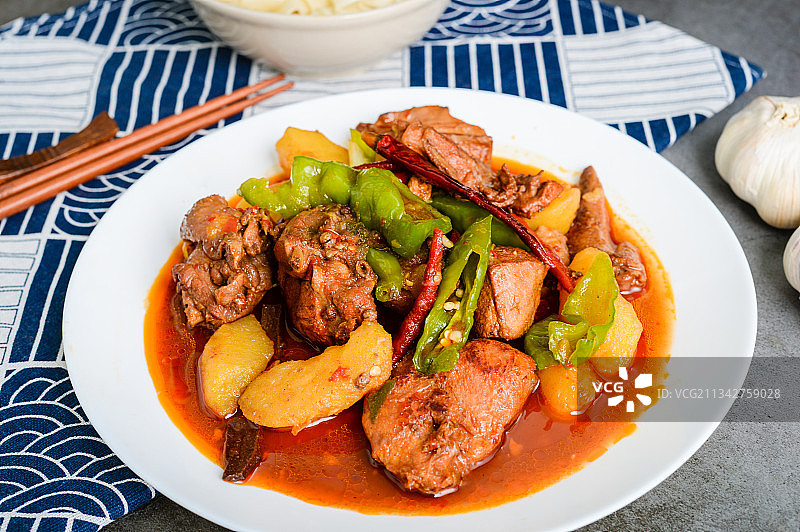 新疆大盘鸡图片素材