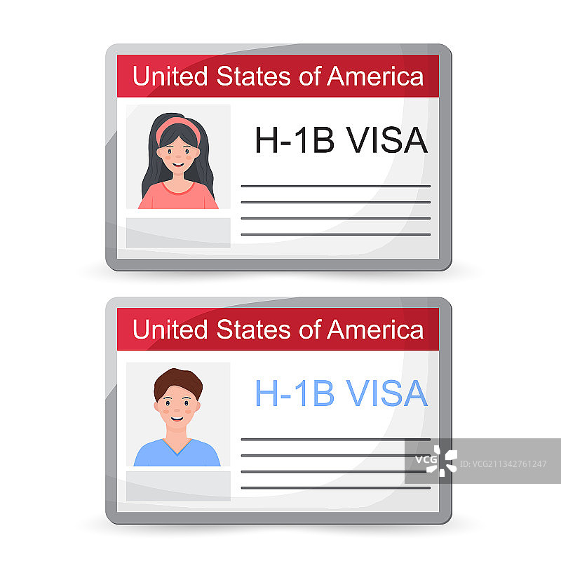 H1B签证美国临时工作签证背景图片素材