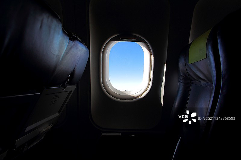 飞机舷窗视角图片素材