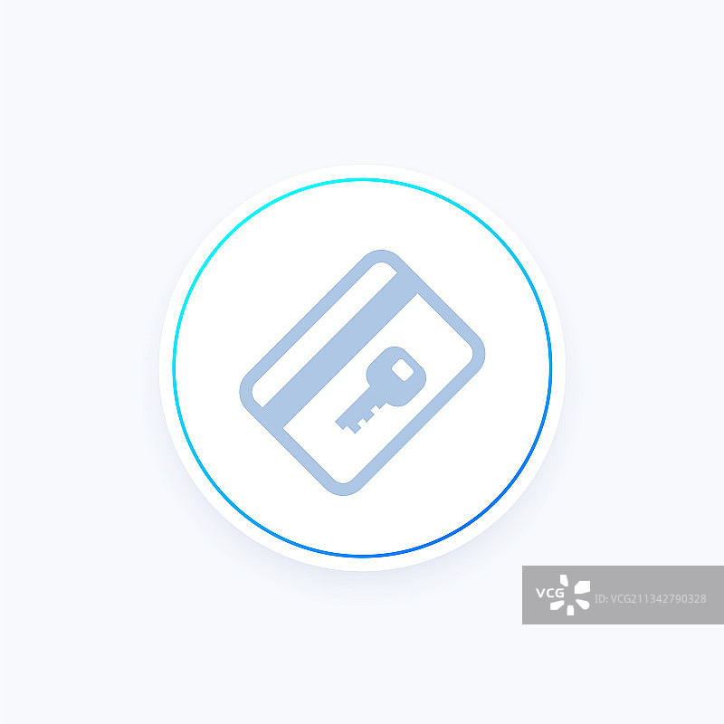 卡片钥匙或电子通行证图标图片素材