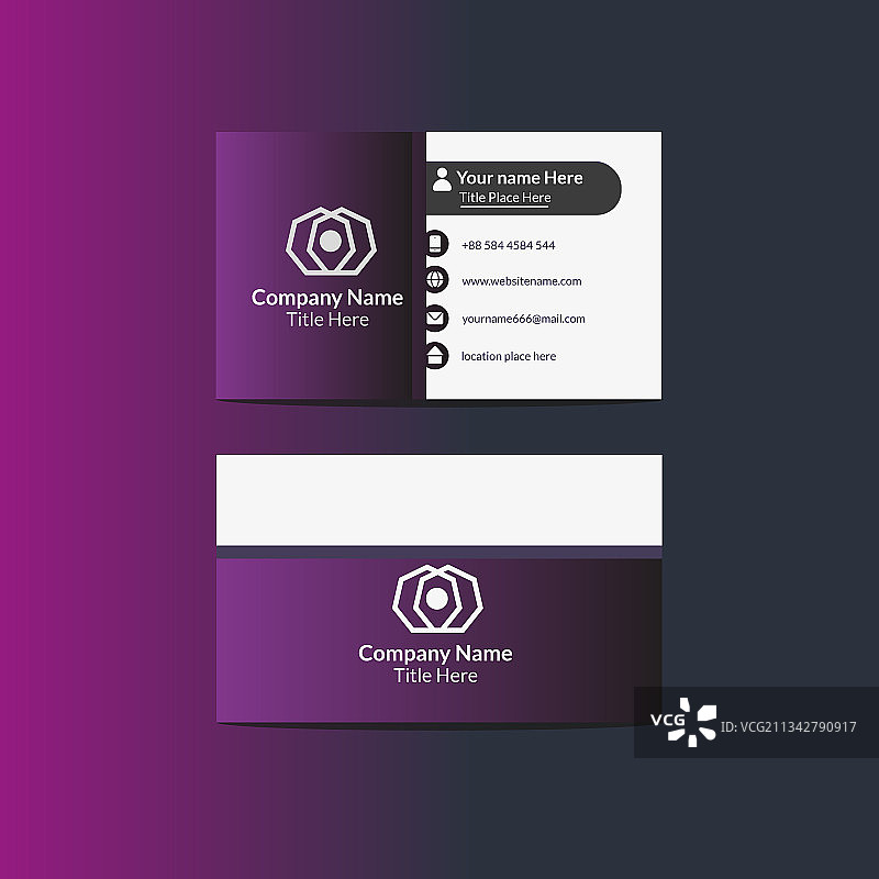 现代简约名片套装图片素材