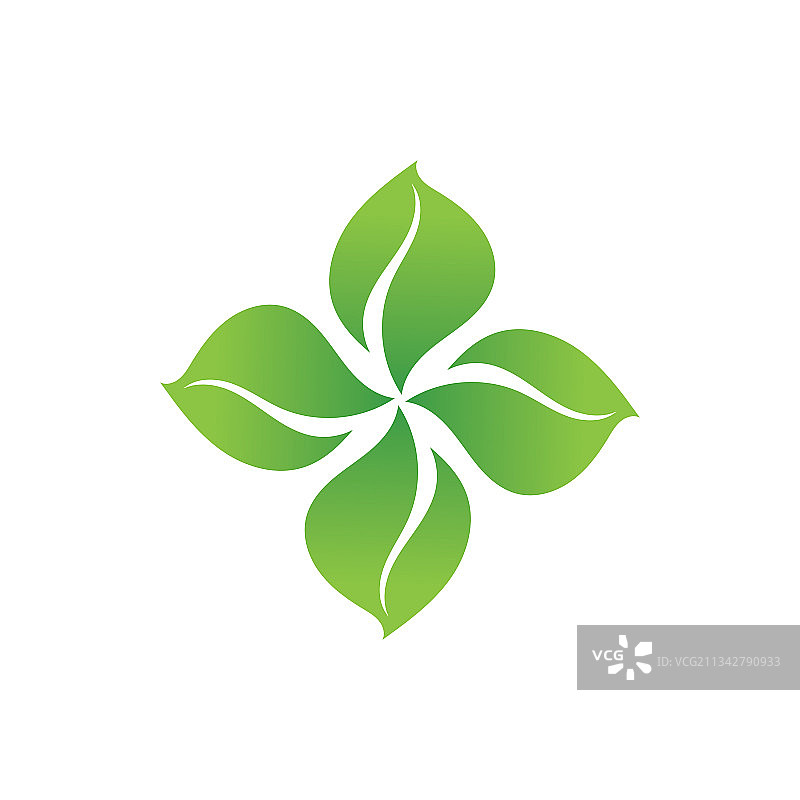 绿叶标志，自然生态图片素材