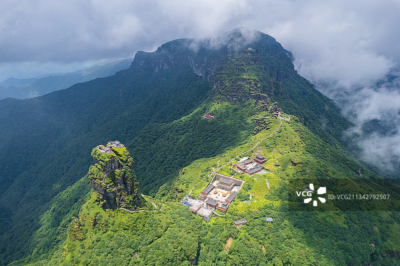 航拍贵州铜仁梵净山图片素材