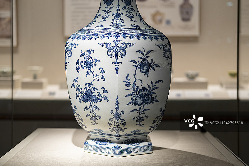 深圳博物馆古代馆 青花瓷图片素材