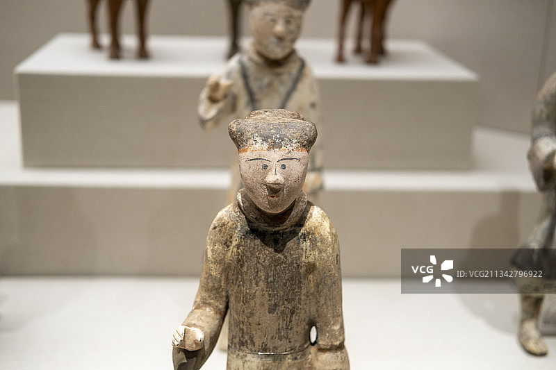 深圳博物馆古代馆 陶俑图片素材