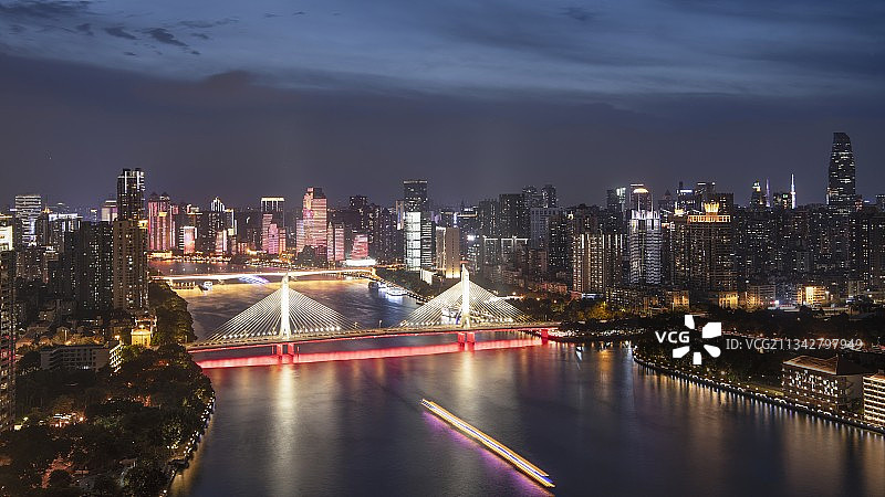 海印桥夜景图片素材