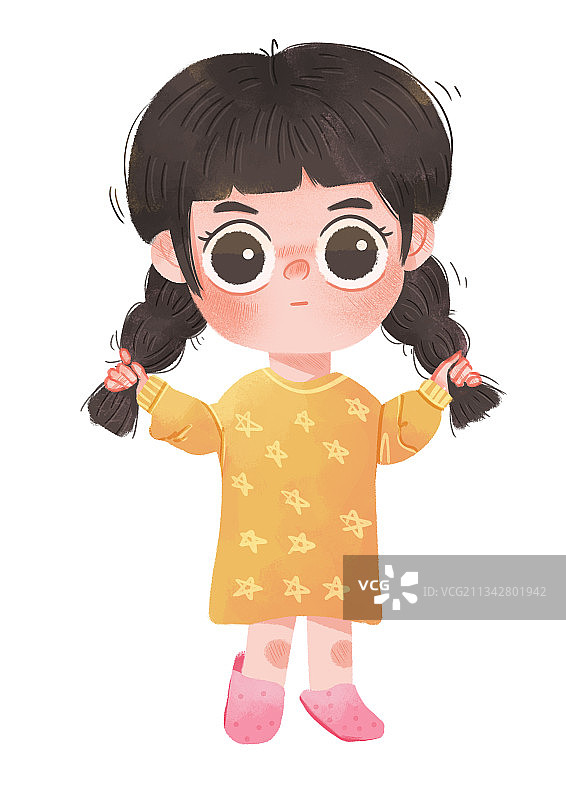 睡衣女孩图片素材