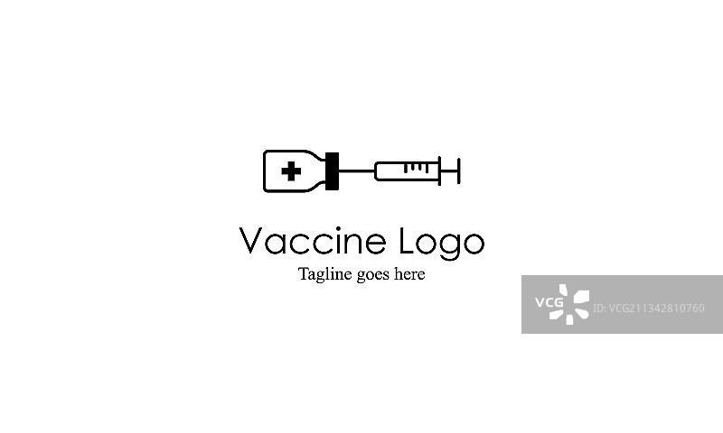 病毒疫苗注射Logo设计图片素材