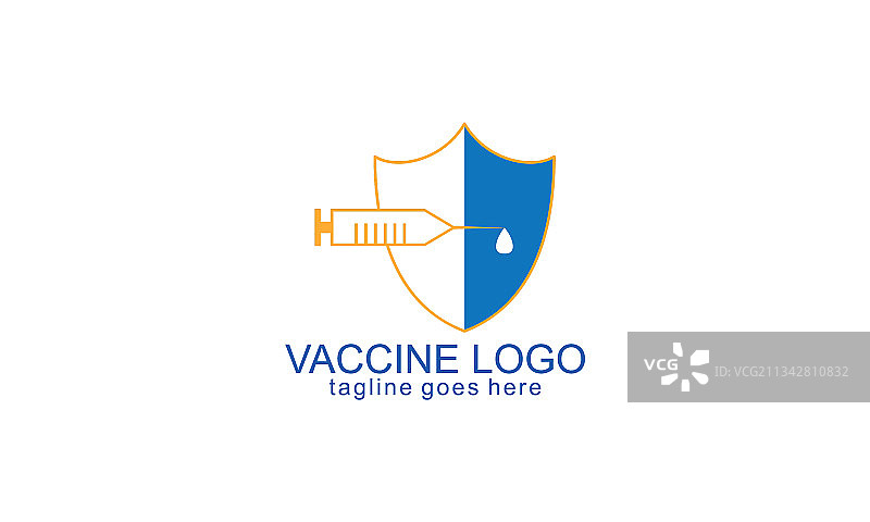 病毒疫苗注射Logo设计图片素材